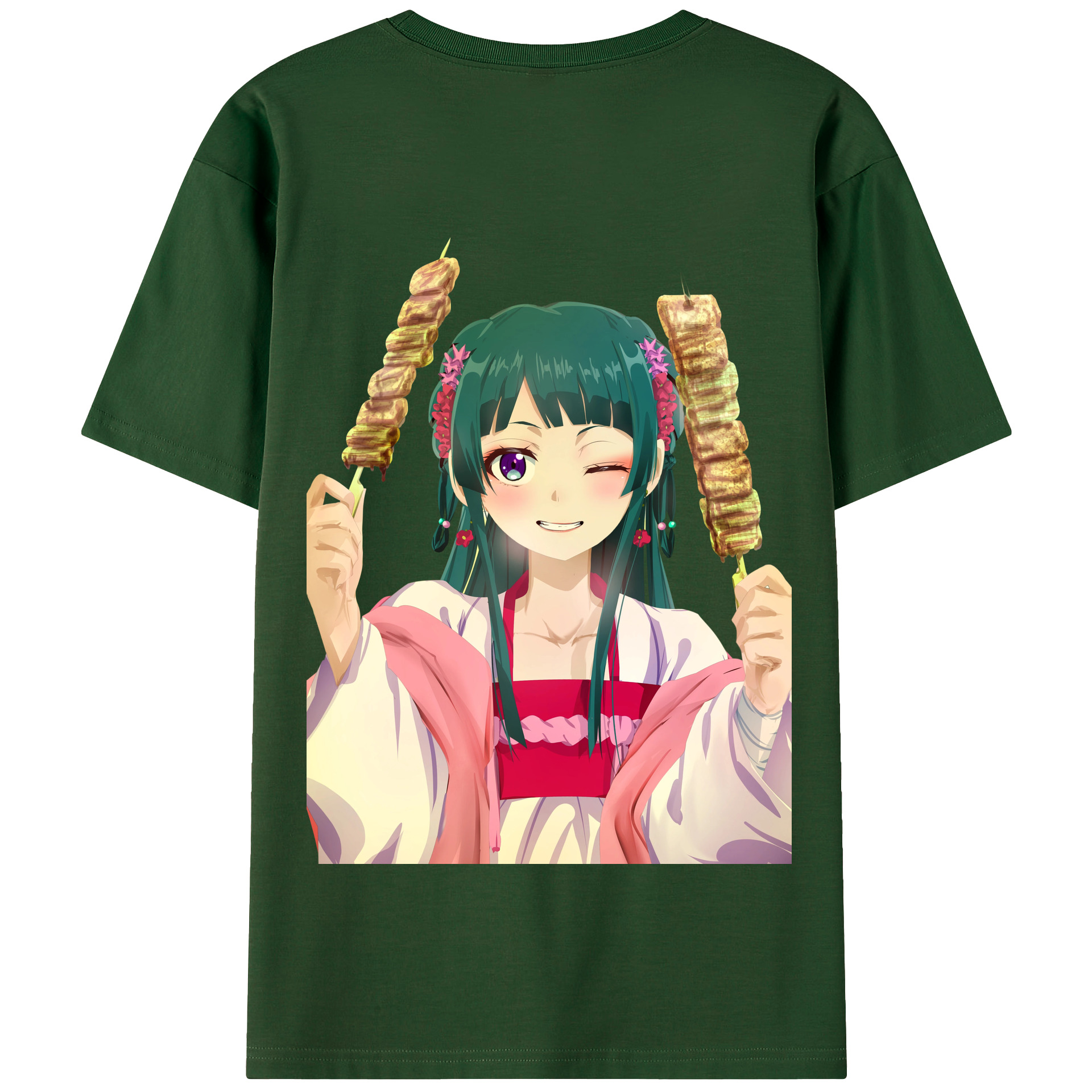 （画像用） 薬屋のひとりごと The Apothecary Diaries 綿100％半袖Tシャツ（背面プリント）
